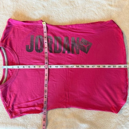 Damen Jordan T-Shirt Oberteil XL Rosa Baumwollmischung - Bild 7 von 8