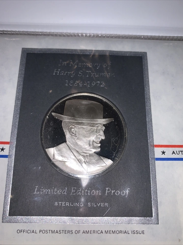 President Truman Postmasters of America Sterling Silver Proof 1st Edition - Image 2 of 4