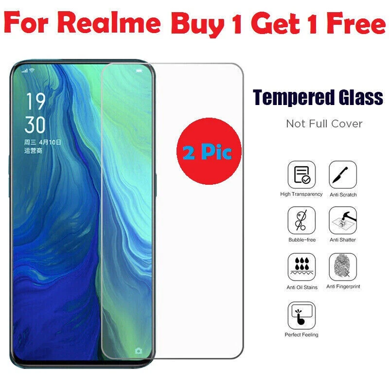 Tempered Glass Screen Protector For Realme 10/6/7pro/8/8pro/9/9pro+/GT 5G/Q2 pro - Image 3 of 4
