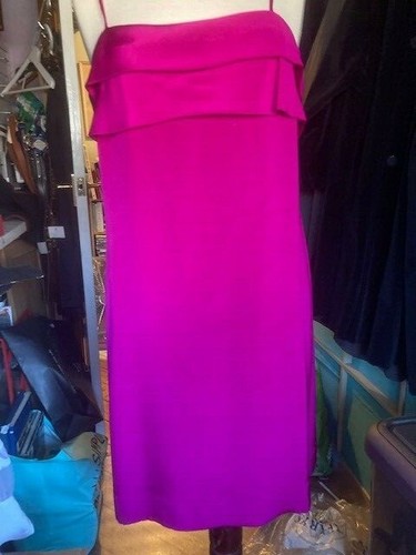 Vintage 1990s Jaeger Fuchsia Pink Silk 