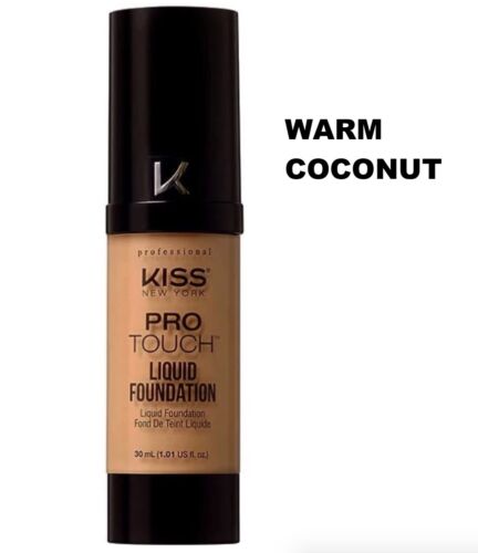 Kiss New York Professional Pro Touch Liquid Foundation 1,01 oz KPLF345 WARMER KOKON - Bild 1 von 3