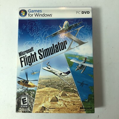 Microsoft Flight Simulator X PC 2 DVD Game for Windows Aviation Plane 2006 B4