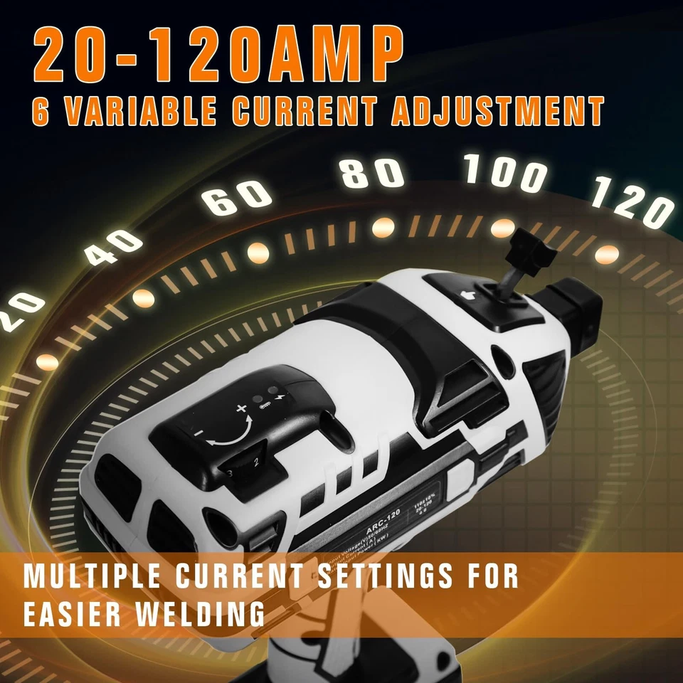 TRQWH Portable 110V ARC Welder, IGBT Inverter Handheld Stick Welding Machine - Image 3 of 4