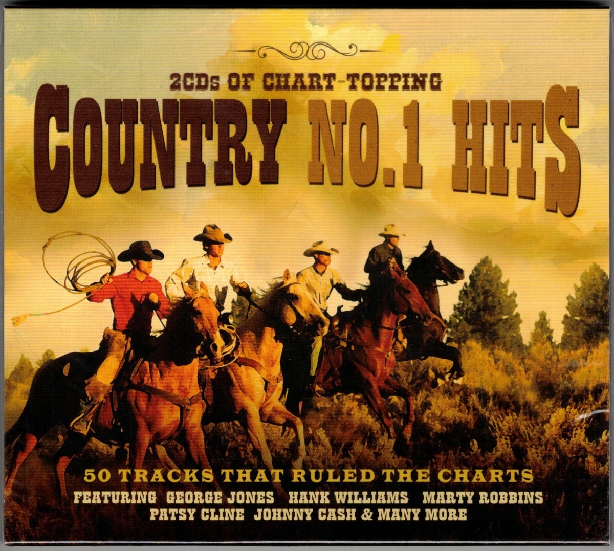 50 Great COUNTRY Hits * 50's & 60's * New 2-CD Set * All Original