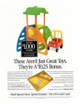 1993 MasterCard GM Gold Card Toys Phone Order Vintage Print Advertisement