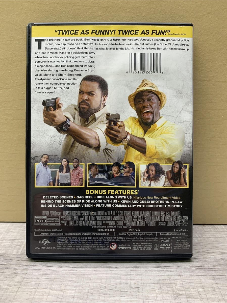 Ride Along 2 (DVD, 2016) Ice Cube & Kevin Hart No Scratches