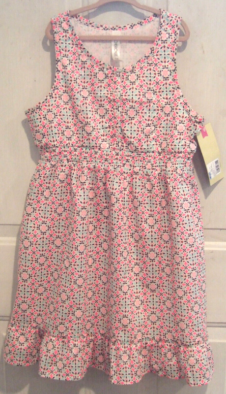 Brand New with Tags Girls Cherokee Geometric Sun Dress Size 10/12