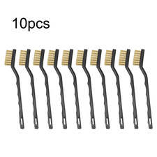 10Pcs 7 Inch Hand Brush Stainless Steel Copper Wire Brushes for Metal Rust Scrub