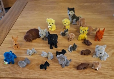 25 Flocked  small dogs in my pocket toys 