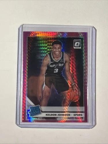 2019-20 Panini Donruss Optic Rated Rookie Pink Hyper Keldon Johnson