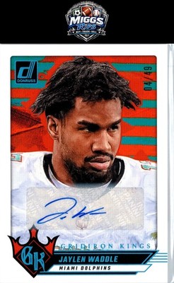 2024 Donruss #7 Jaylen Waddle Gridiron Kings Autographs #/49