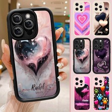 Custom Phone Case For iPhone 17 Pro 16e Air 15 Samsung S26 S25 Heart Print Cover