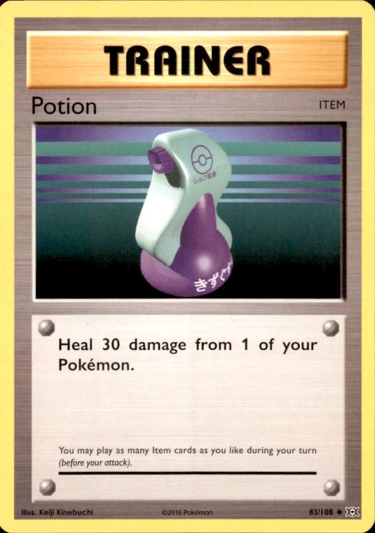 Potion 83/108 Evolutions Common LP Pokemon TCG