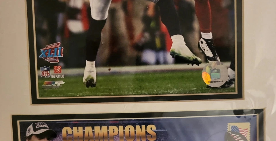 New York Giants Super Bowl XLII Champions David Tyree Helmet Catch Photos 15x12 - Image 4 of 4