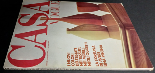 Casa Vogue Magazine Italie Juillet Août 1978 July August Vintage Design 84 85 - Photo 2 sur 2