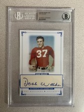 Doak Walker Autograph Beckett 6x9 Slab Custom 4x6 Card Cut RARE SMU Heisman