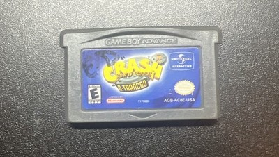Crash Bandicoot 2 N-Tranced Nintendo Gameboy Advance GBA Game Cartridge Tested