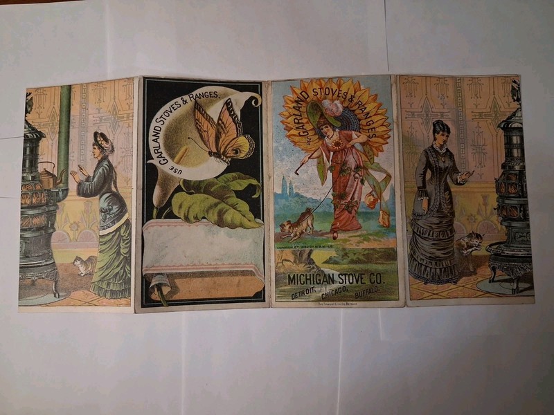 Victorian Trade Card Folder For Garland Stoves From The Michigan Stove Company