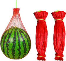 160 Pack Watermelon Nets, 20 Inches Reusable Cantaloupes Mesh Net Garden Cucumbe