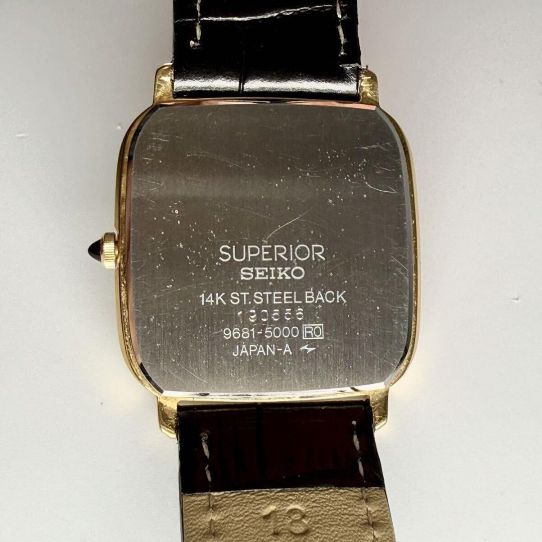 SEIKO Superior Twin Quartz 9681-5000 Men's Wristwatch Gold | eBay