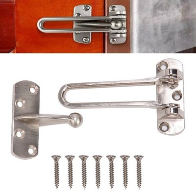 Door Reinforcement Padlock Latch Swing Bar Lock for Home Security
