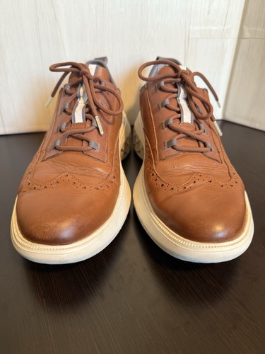 Zapatillas Oxford Cole Haan ZeroGrand 360 Punta de Ala Para Hombre 12 Anchas Cuero Marrón - Imagen 2 de 13