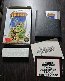 Castlevania Nintendo NES Konami CIB, Booklet, Complete in Box, 1987