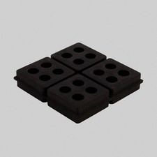 DIVERSITECH WAG-ISO-4 Anti-Vibration Pad 4" x 4" 3/4" Depth HVAC