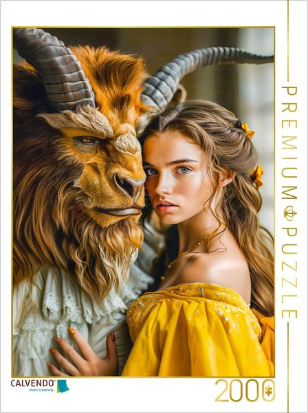 Calvendo Puzzle Beauty And The Beast | 2000 Pieces, Finished Size 35.4 × 26.4 In-image
