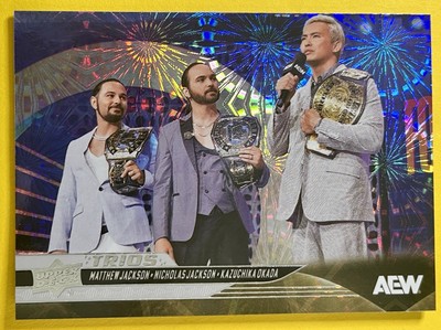 Kazuchika Okada & Matthew/Nicholas Jackson 2025 Upper Deck AEW PYRO TRIOS #76