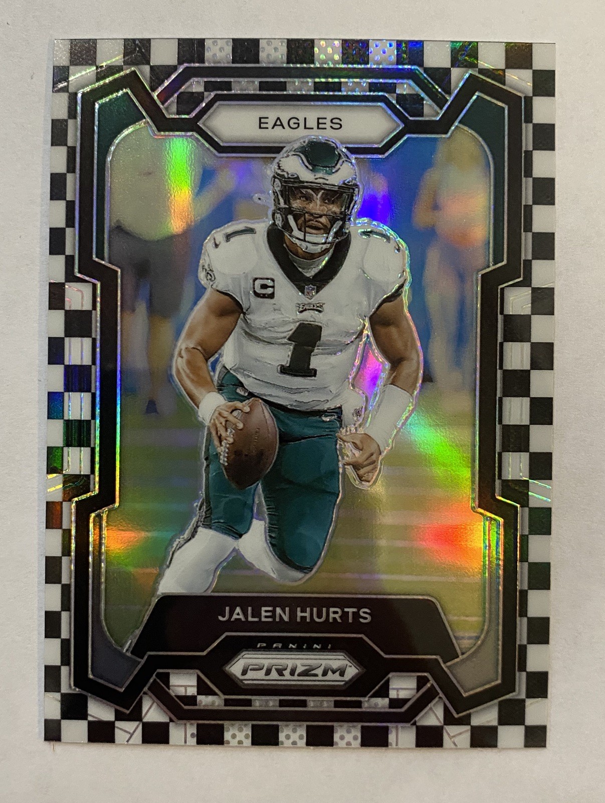 2023 Prizm Jalen Hurts #244 BLACK AND WHITE CHECKERBOARD PRIZM SP! EAGLES!🔥📈