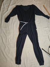 Vuori Lux 3/4-Sleeve Romper in Midnight Heather Blue jumpsuit size S