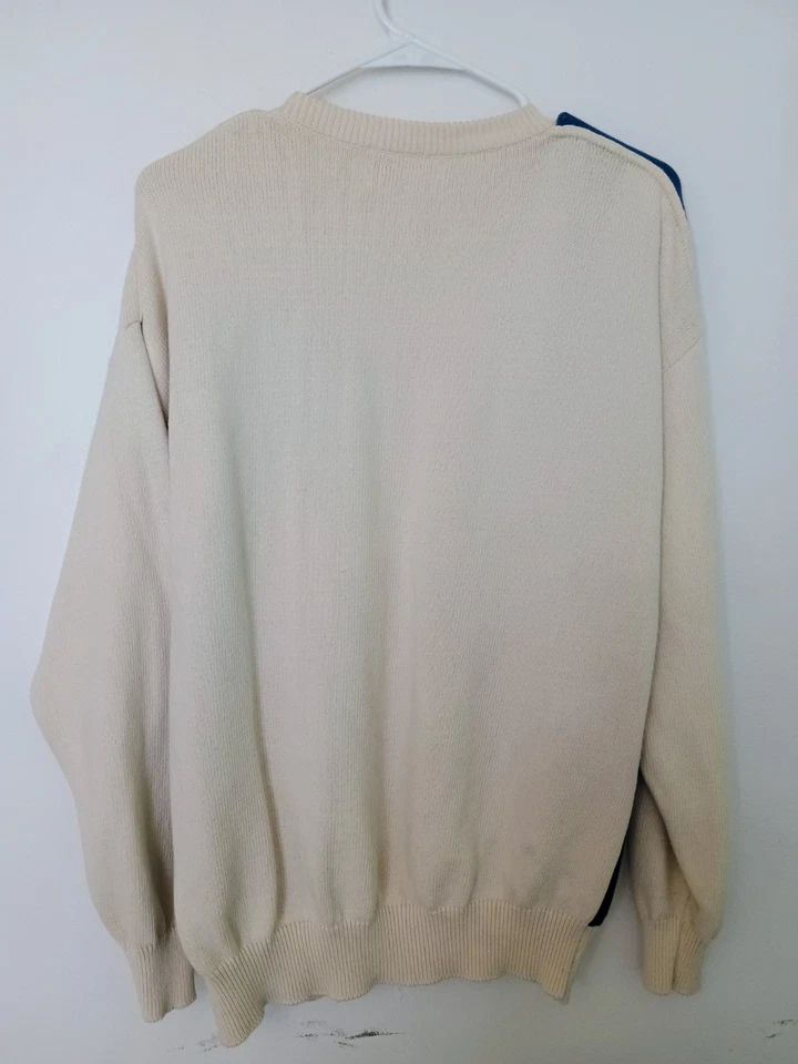 Vintage Mimi Spirit Casablanca Men's Knit Ugly Golf Sweater L Film Noir Italy - Image 4 of 4