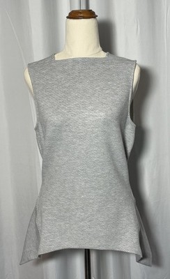 Country Road Top Womens Grey Knit Sleeveless High Neck Blouse Size S