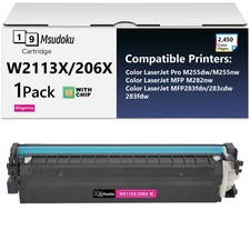 Toner Cartridge W2113X with Chip for HP Color LaserJet Pro M255dw M282nw M283fdn