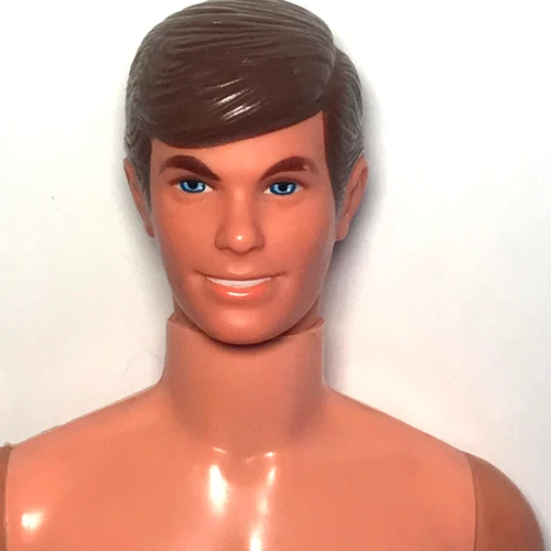 Vintage 1968 Mattel Talking Ken Barbie Doll Hong Kong #1124 Nude Mute
