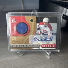 Upper Deck 05-06 SP Game Used Steve Shutt Canadiens Auto Jersey /100 HCA-SS