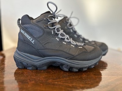 Merrell Thermo Chill Mid Snow Boots Men's US 8 Black Lace-Up Waterproof J16467