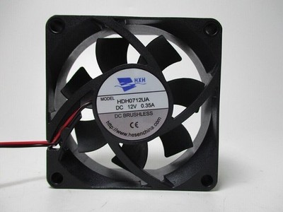 For HXH Fan HDH0712UA DC12V 0.35A 7025 70*25mm 2 wire cooling fan *lm
