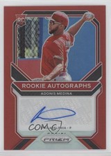 2021 Panini Prizm Rookie Auto Red Prizm 87/99 Adonis Medina #RA-AM Auto no9