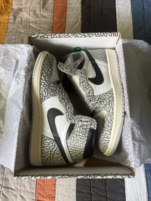 Size 10 - Air Jordan 1 Retro OG High White Cement