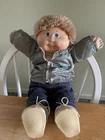 Cabbage Patch Kids Boy Doll Signed Xavier Roberts 1982 Blue Eyes blonde Hair