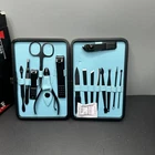 (2) 12 Piece Manicure Kit - Nail Clippers - Stylish Cash - Beauty - Black