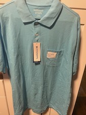 Saddlebred Comfort Flex Men's Polo Shirt Turquoise Size L