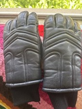 Vintage Kombi Womens Ladies Size LARGE BLACK Leather Gloves Style Action