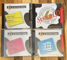 Gateway 2000 Software CD Lot 4 Discs System CD, Utilities, OEM Apps   Vintage