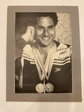Greg Louganis Signed B/W 7x10 Photo Diving USA Olympics SMU