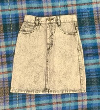 vintage 90s George  s Marciano Guess size 8 acid wash Denim Skirt