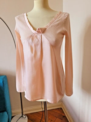 Leichter Pullover Rosa m. Seide u. Kaschmir Gr. S-M - Bild 1 von 4