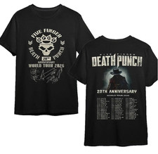 Five Finger Death Punch 20th Anniversary Tour 2026 T shirt full size
